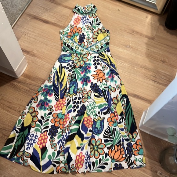 WAYWARD FANCIES Floral print crepe halter style dress Size 8/M - Picture 6 of 16